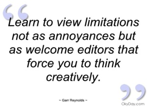 creative limitations